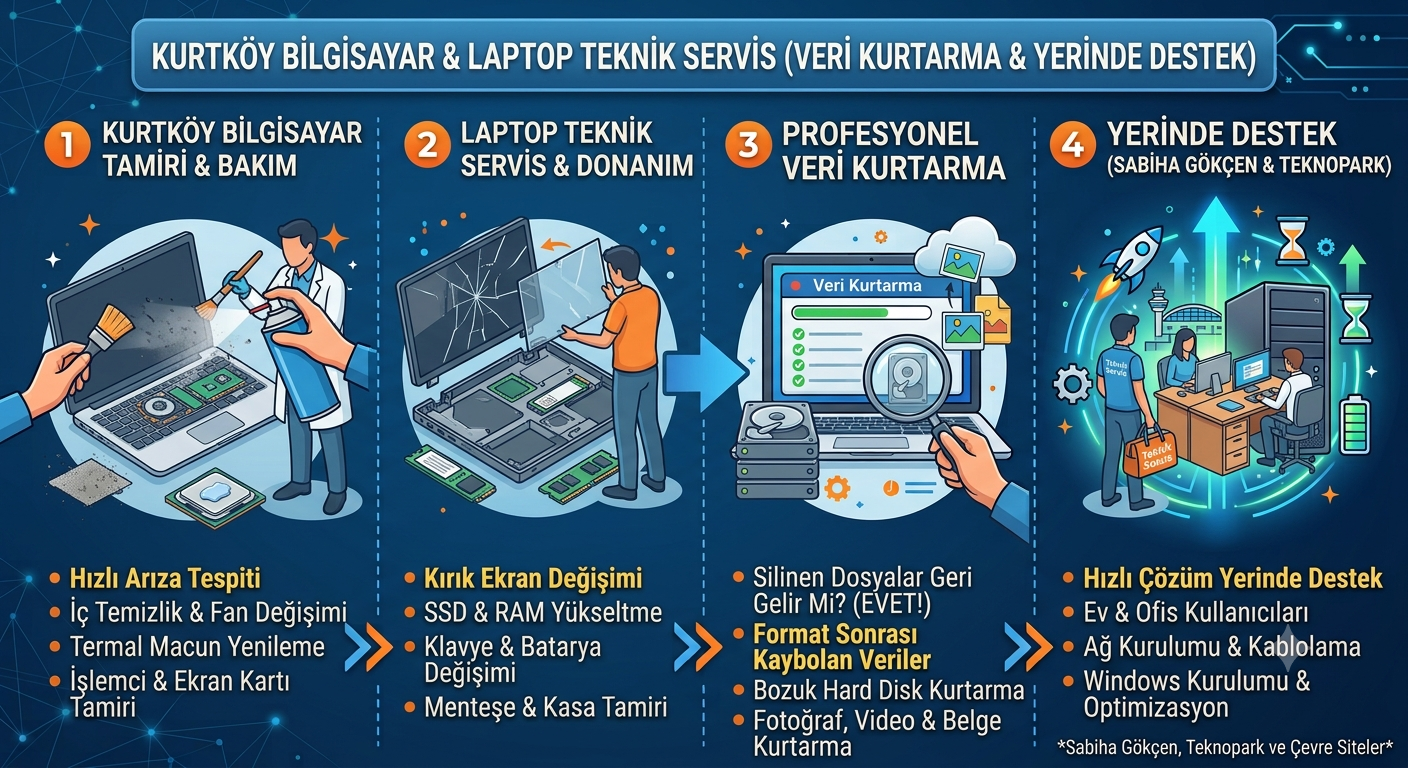 Kurtköy bilgisayar ve laptop tamiri - KariyerPC teknik servis