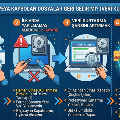 Veri kurtarma: arızalı hard diskten silinen dosyaların kurtarılması - Pendik KariyerPC