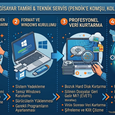 Computer and laptop repair for Kartal - KariyerPC technical service
