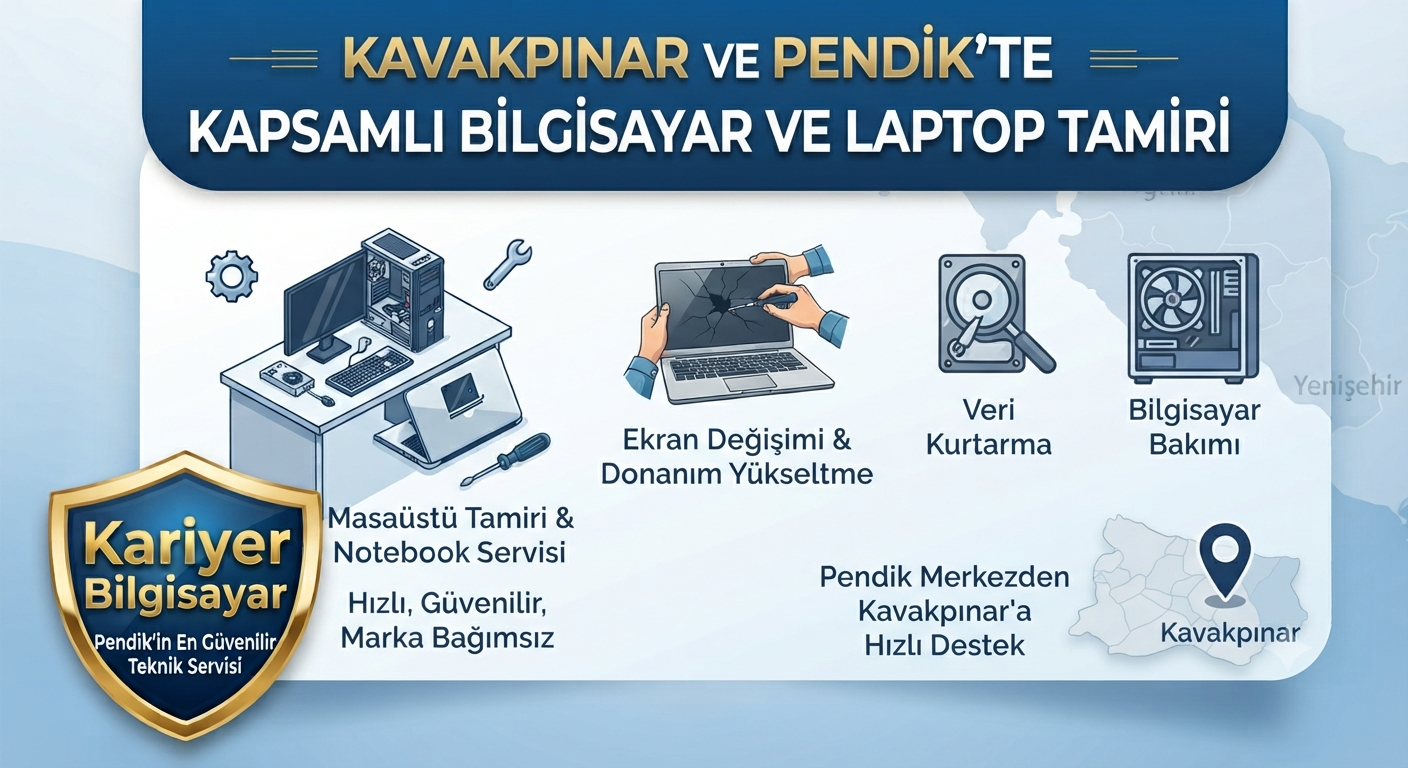 Kavakpınar Bilgisayar ve Laptop Tamiri: Hızlı ve Güvenilir Teknik Servis
