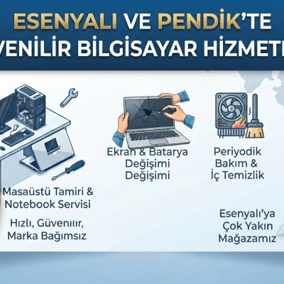 Esenyalı Bilgisayar ve Laptop Tamiri: Sahil Bölgesinin Güvenilir Teknik Servisi