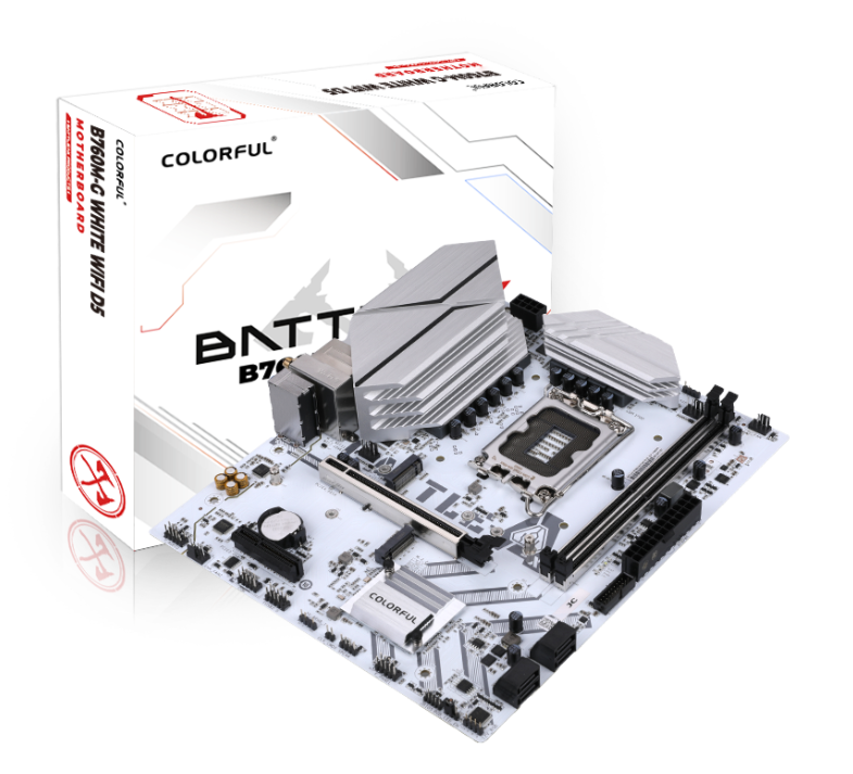 COLORFUL BATTLE-AX B760M-G Beyaz WIFI DDR5