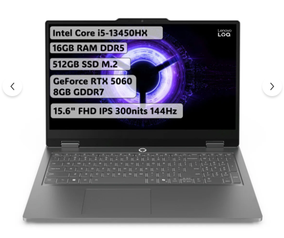 Lenovo LOQ 15IRX RTX 5060 - Görsel 1