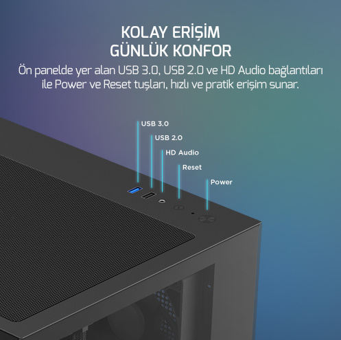 AMD Ryzen 5 7500F | 16 GB DDR5 | ASUS RTX 5060 TI 8 GB | 1 TB SSD OEM Paket - Görsel 4