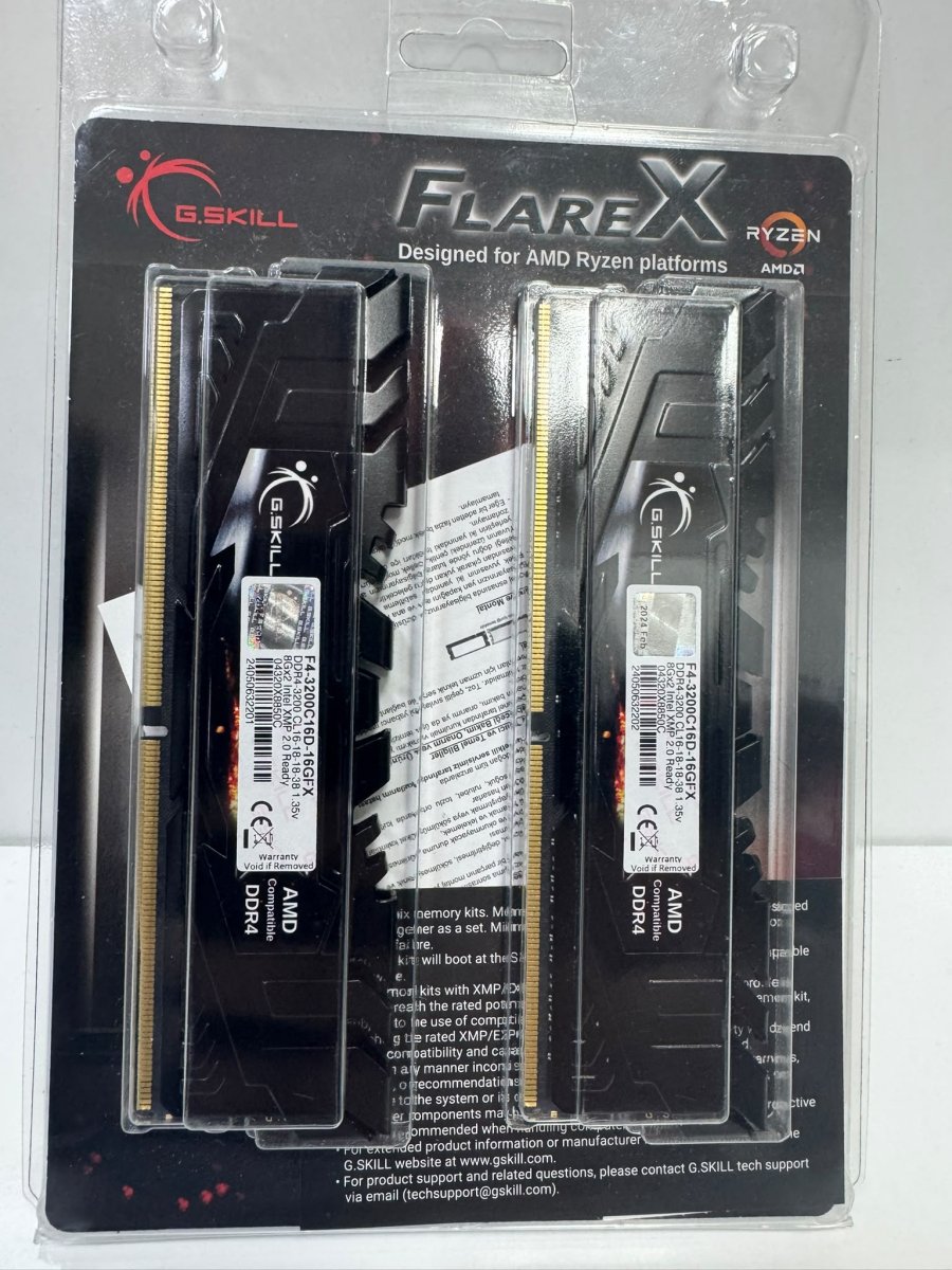 G.Skill Flare X 16GB (2x8GB) 3200MHz DDR4 CL16 Dual Kit Ram (F4-3200C16D-16GFX) - Görsel 4