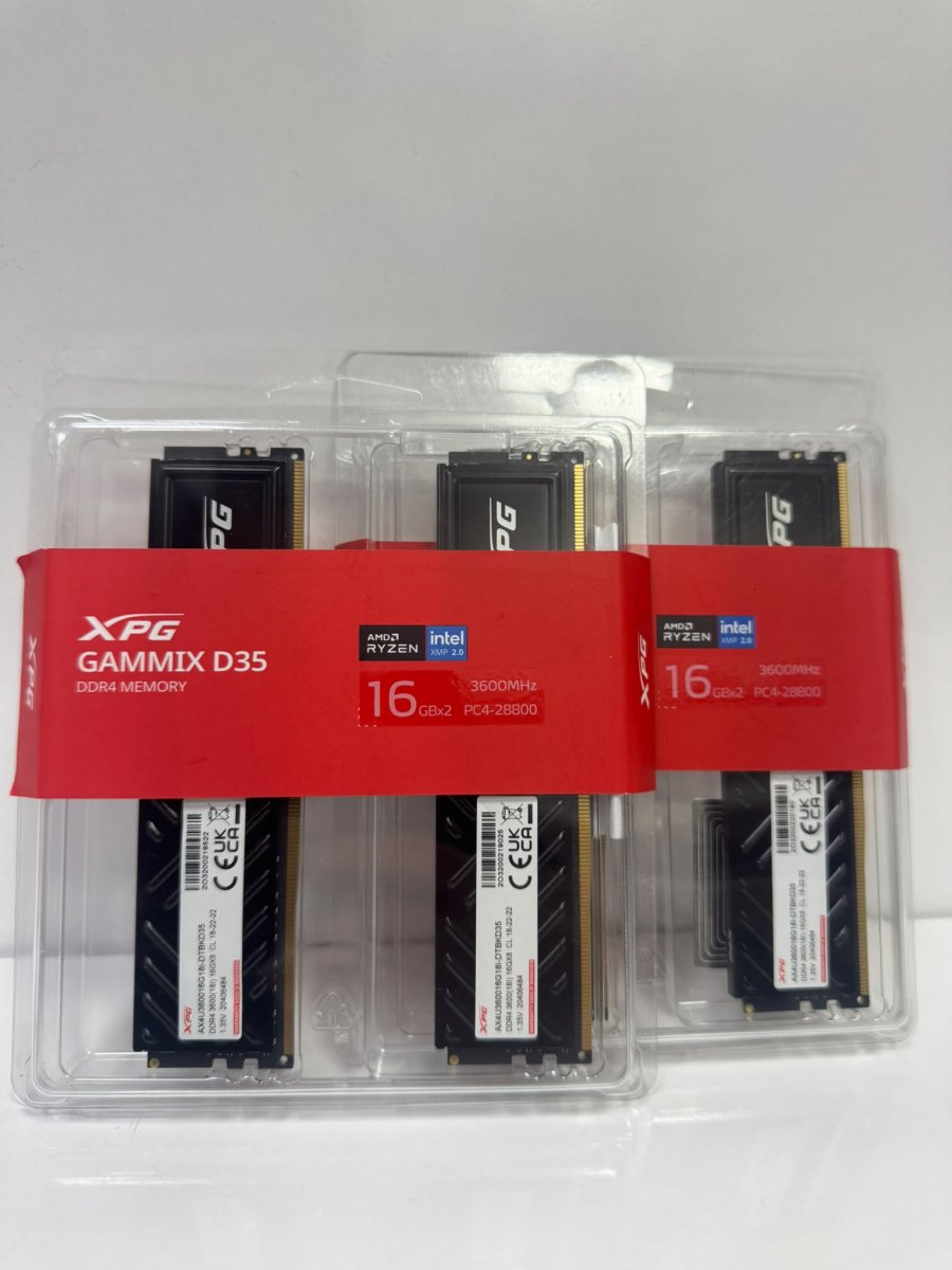 XPG Gammix D35 Siyah 32GB (2x16GB) 3600MHz DDR4 CL18 Dual Kit Ram (AX4U360016G18I-DTBKD35) - Görsel 2