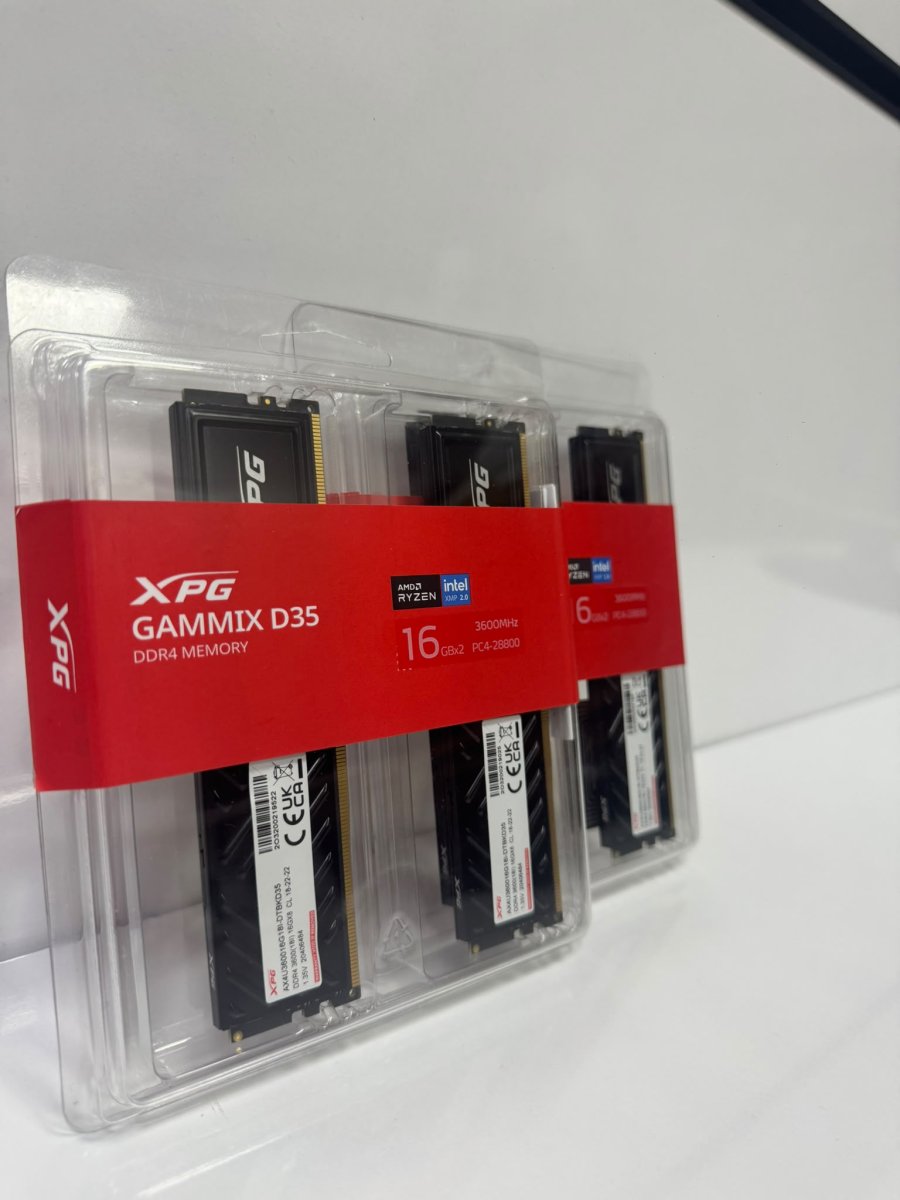XPG Gammix D35 Siyah 32GB (2x16GB) 3600MHz DDR4 CL18 Dual Kit Ram (AX4U360016G18I-DTBKD35) - Görsel 3