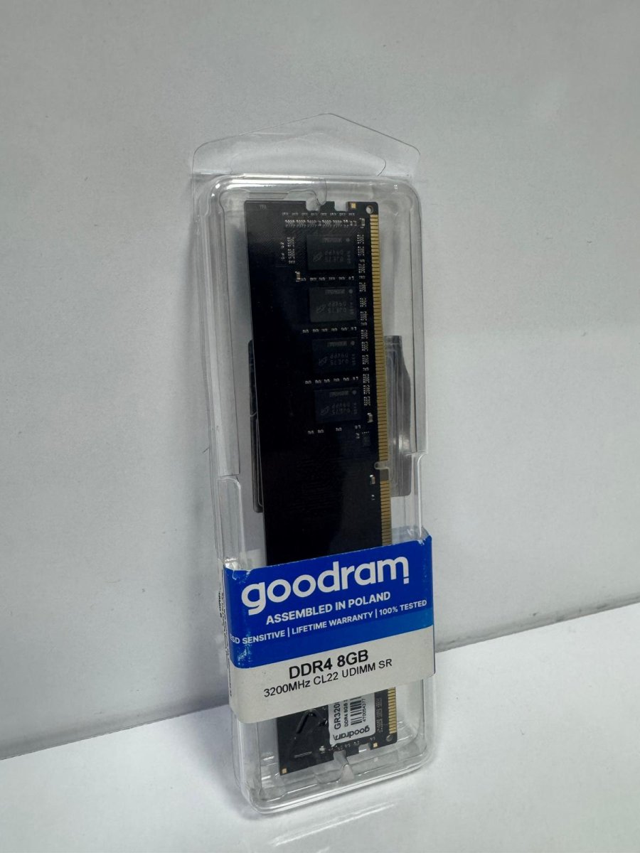 Goodram 8GB DDR4 3200MHz CL22 UDIMM Tekli Masaüstü Bilgisayar RAM (GR3200D464L22S/8G) - Görsel 2