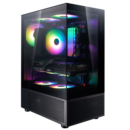 XPG INVADERX MINI 5X ARGB FAN USB 3.2 SİYAH 650W 80+ BRONZE ATX GAMING BİLGİSAYAR KASASI