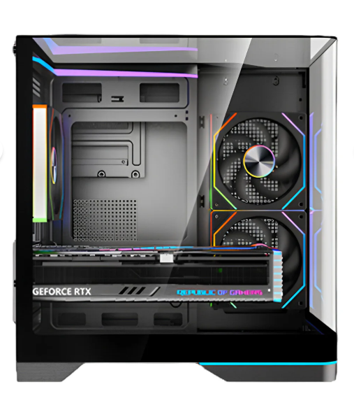 REVENGE NOVA PLUS CURVED 5X ARGB FANLI KUMANDALI USB 3.0 GAMING BİLGİSAYAR KASASI - Görsel 1