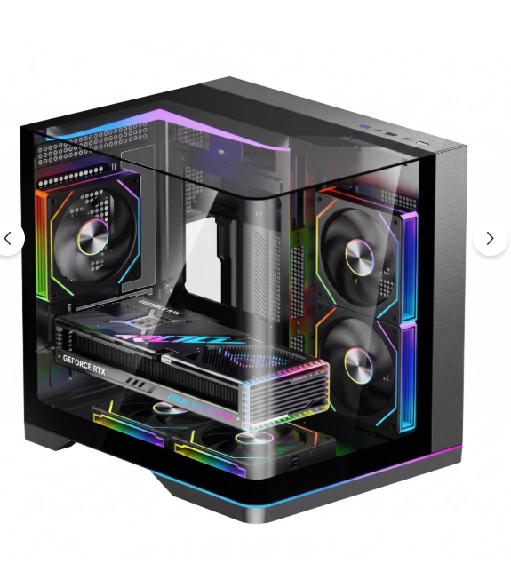 REVENGE NOVA PLUS CURVED 5X ARGB FANLI KUMANDALI USB 3.0 GAMING BİLGİSAYAR KASASI - Görsel 2