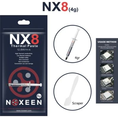 NOXEEN NX8 12.8W/M-K 4 GR GRİ ŞIRINGA YÜKSEK PERFORMANSLI TERMAL MACUN