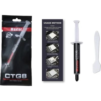 MAXTOR CTG8D 12.8 W/M-K 4 GR GRİ ŞIRINGA YÜKSEK PERFORMANSLI TERMAL MACUN