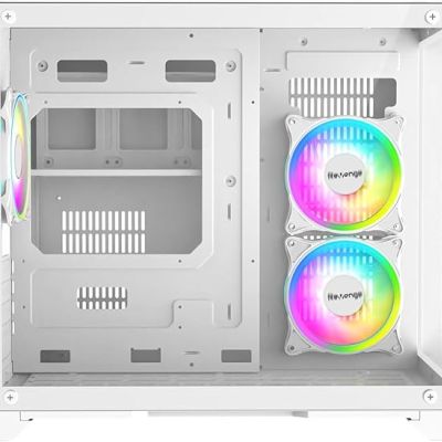 REVENGE NOVA BEYAZ AKVARYUM 3 RGB FANLI TEMPERLİ CAM PANEL GAMING BİLGİSAYAR KASASI